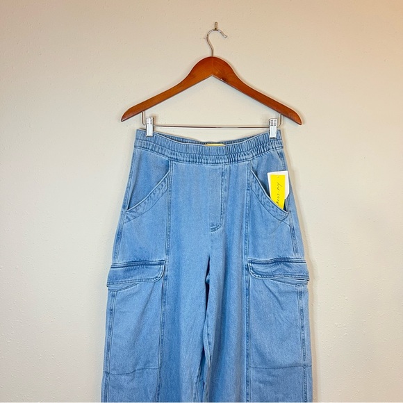 Circus by Sam Edelman Blue Parachute Wide Leg Jeans Size Small NWT - Picture 5 of 14